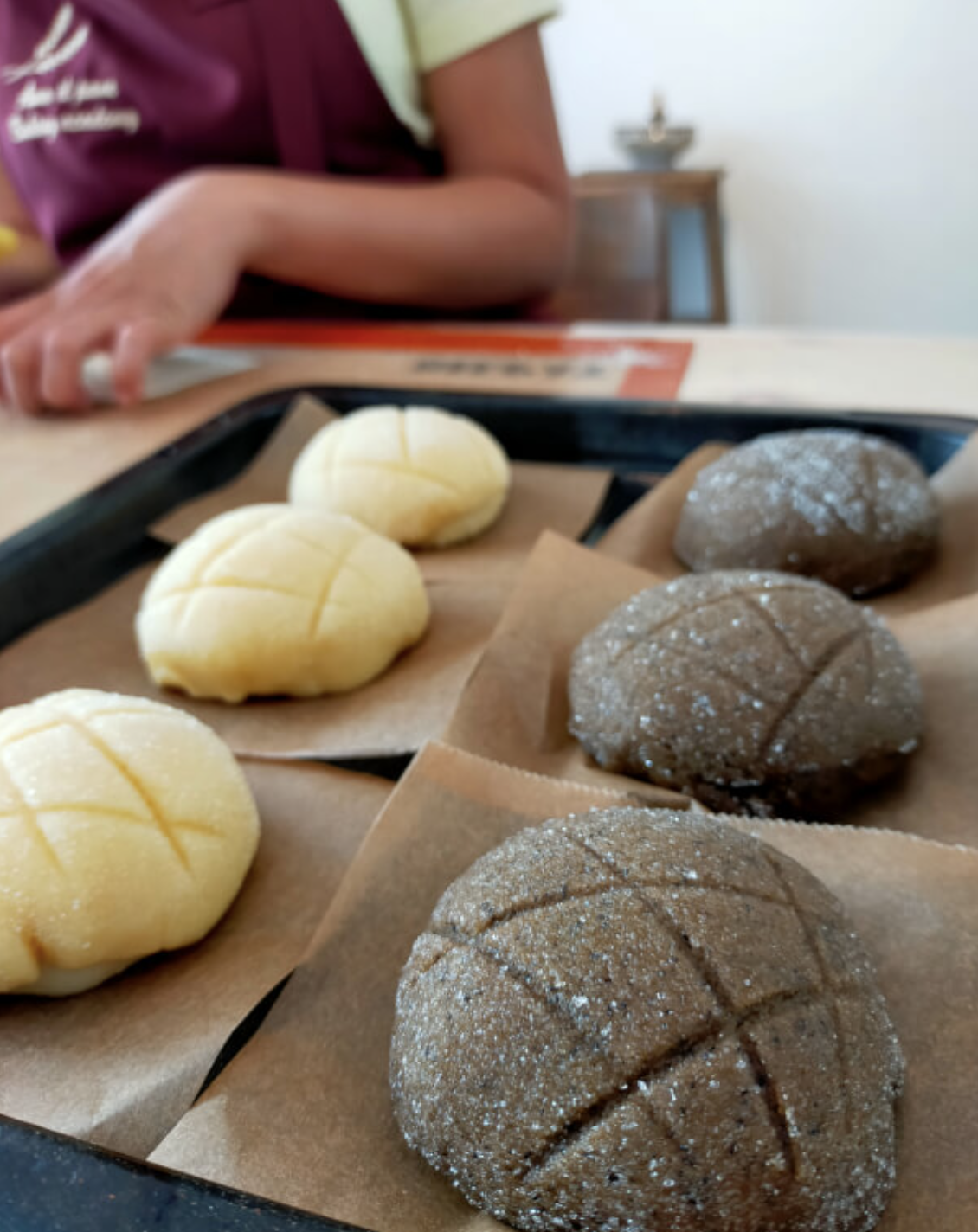 Matcha macarron baking class in tokyo