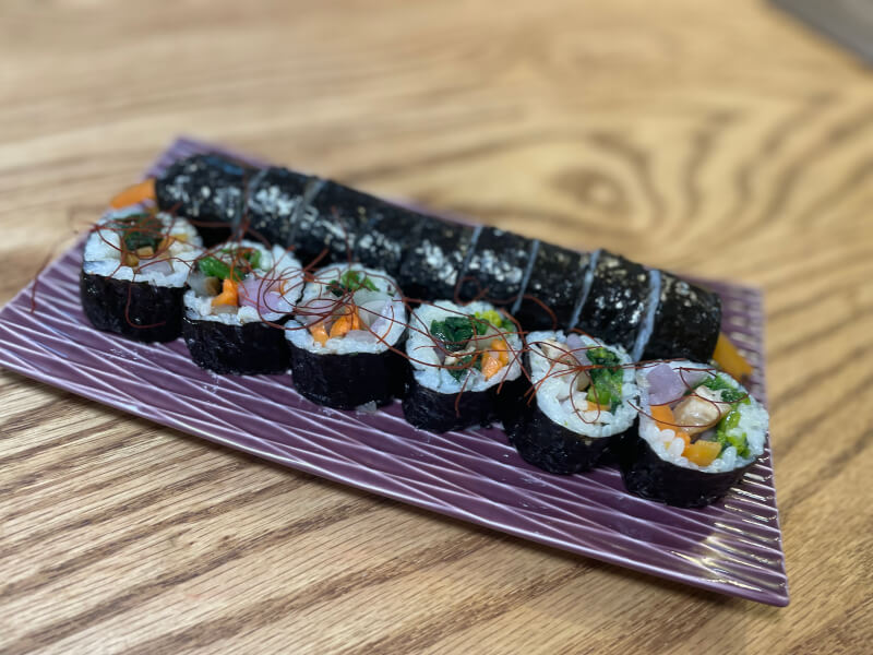 A hospitality sushi restaurant near the airport that makes everything from scratch