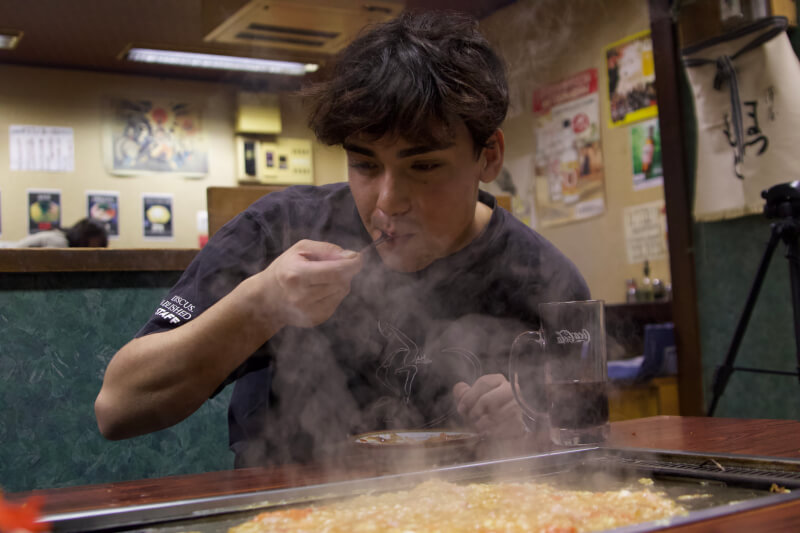 Okonomiyaki Cooking  Experience  at  Traditional Restaurant and you'll get souvenir.