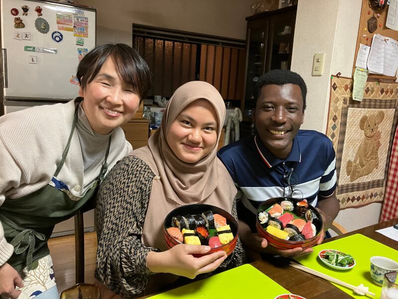 Cooking class experience at Japanese Kominka(old Japanese house)
3types of sushi, Miso soup, Japanese sweets and Matcha