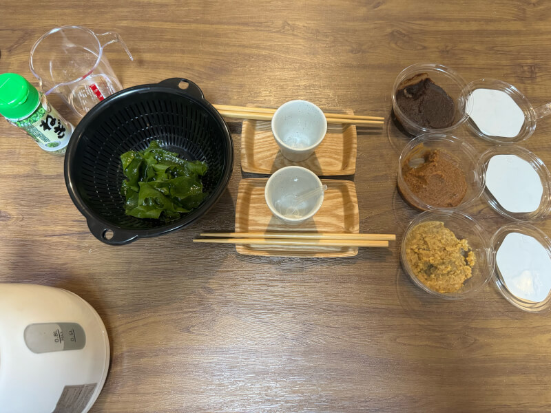 Miso soup tasting experience