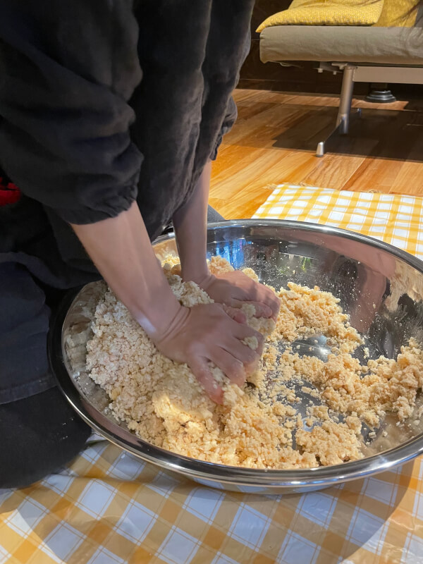 Experience making traditional Japanese miso.