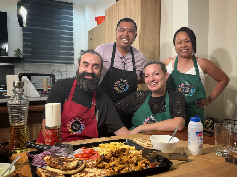 Athens Greek Cooking Class Pita Gyros from Scratch with a Local