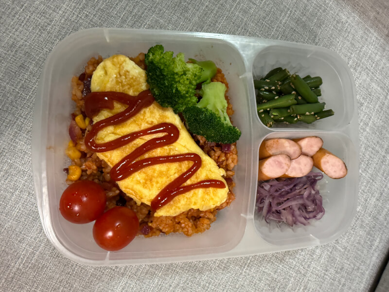 Omlet rice bento