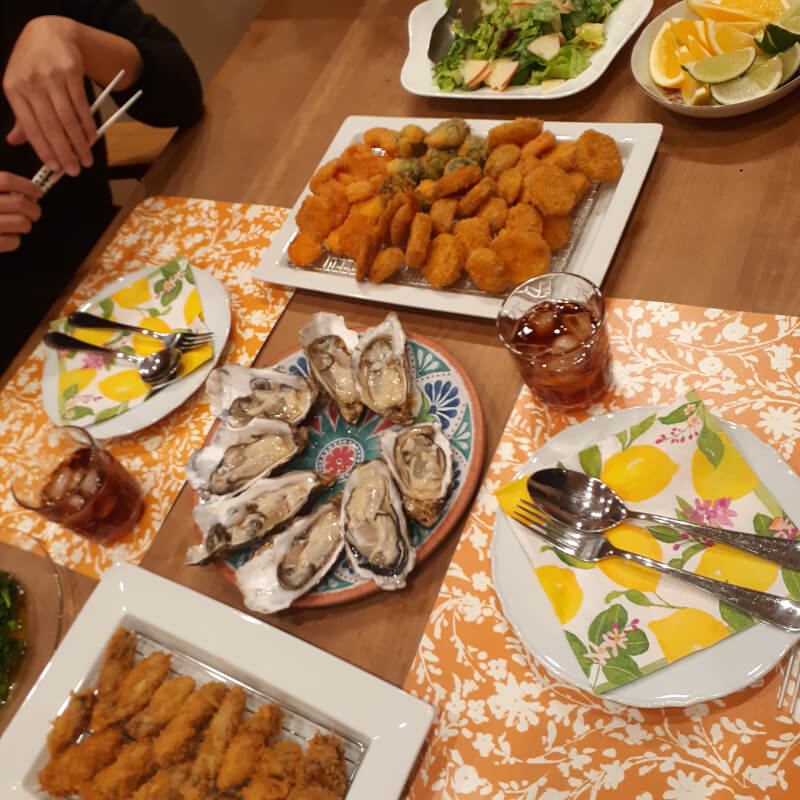 Come enjoy delicious Japanese home cooking while chatting with our extended family;-)