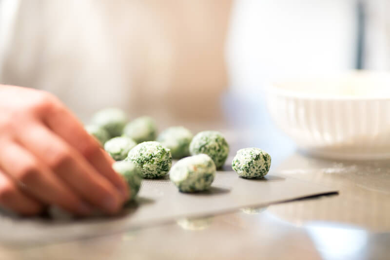 The most beautiful but also delicious first course: gnocchi