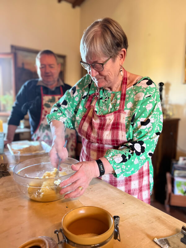 Francy's Pasta & Gnocchi Home Cooking Experience with view, on top of the Florentine Hills. 