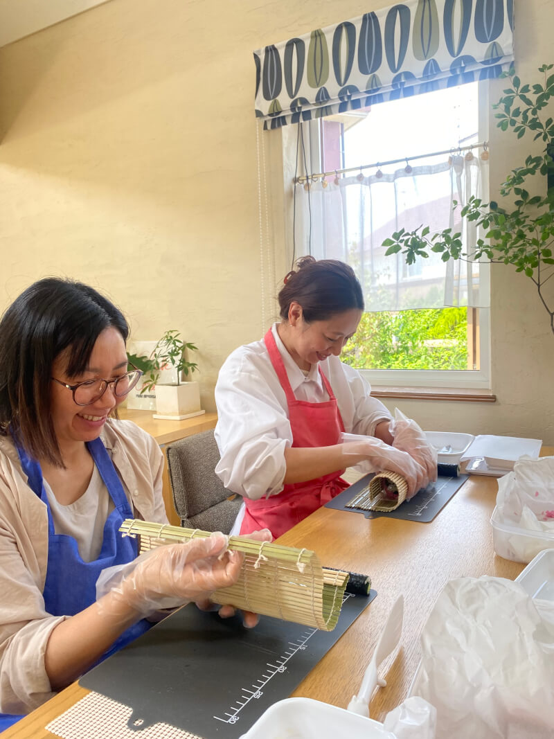 Rolling Sushi Together