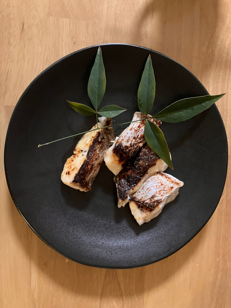 Grilled Fish Marinated in Shio-Kōji