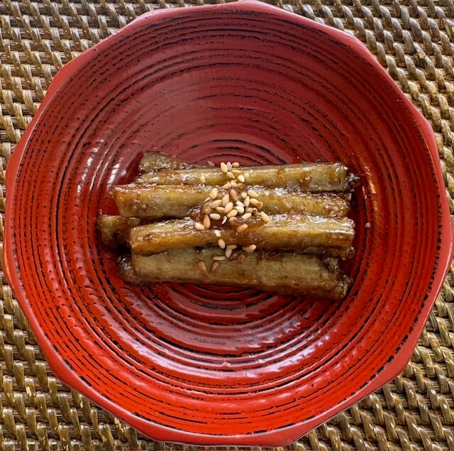 Sweet and Spicy Burdock Stir-fry