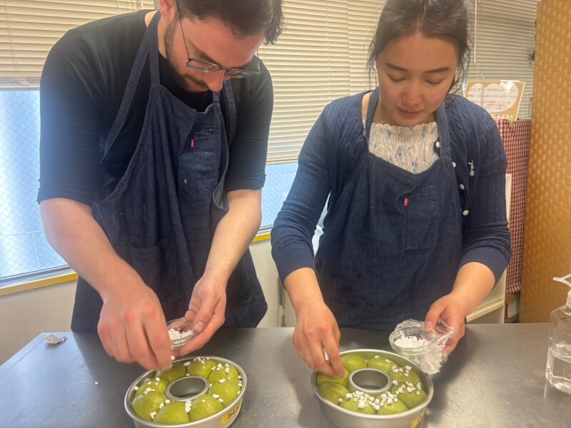 Now it's time to shape the bread.