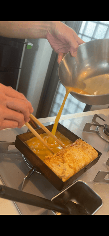 Make soup and egg roll