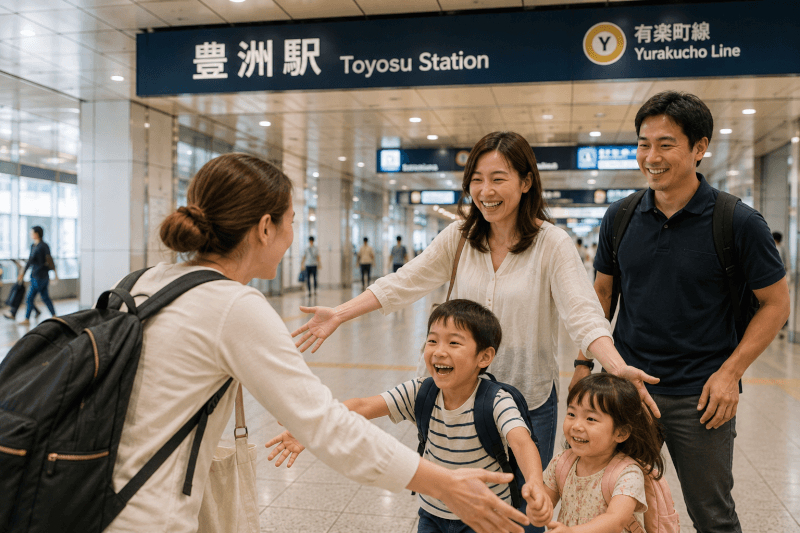 Meet at Toyosu Station