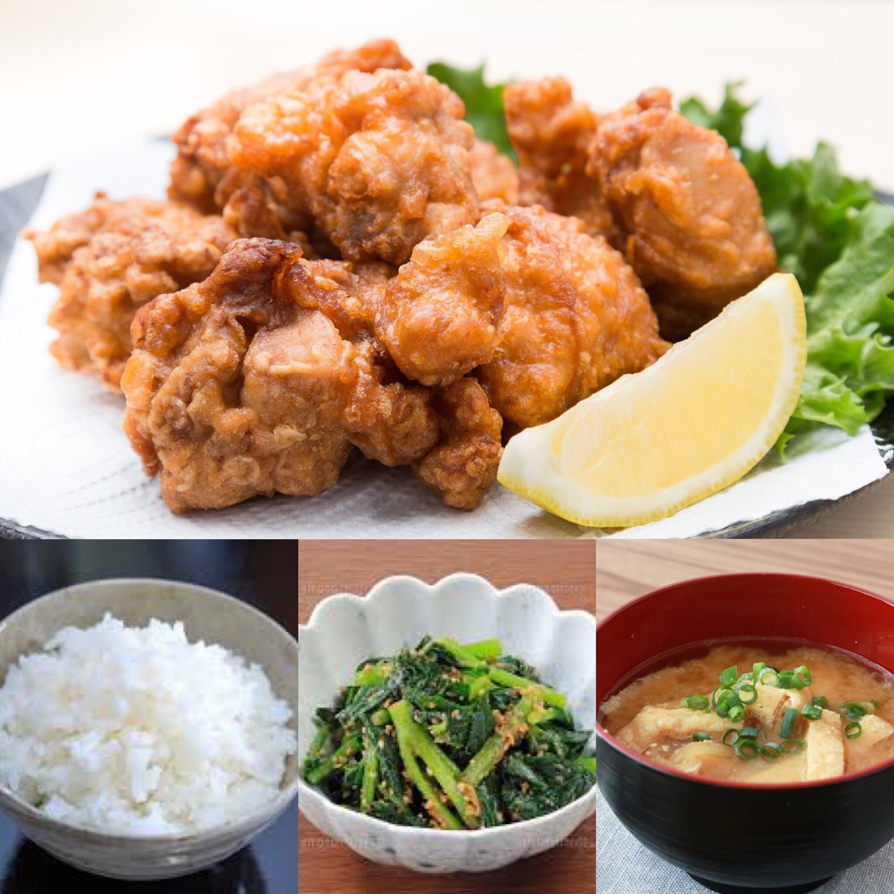 karaage teishoku and pot cooked rice lesson