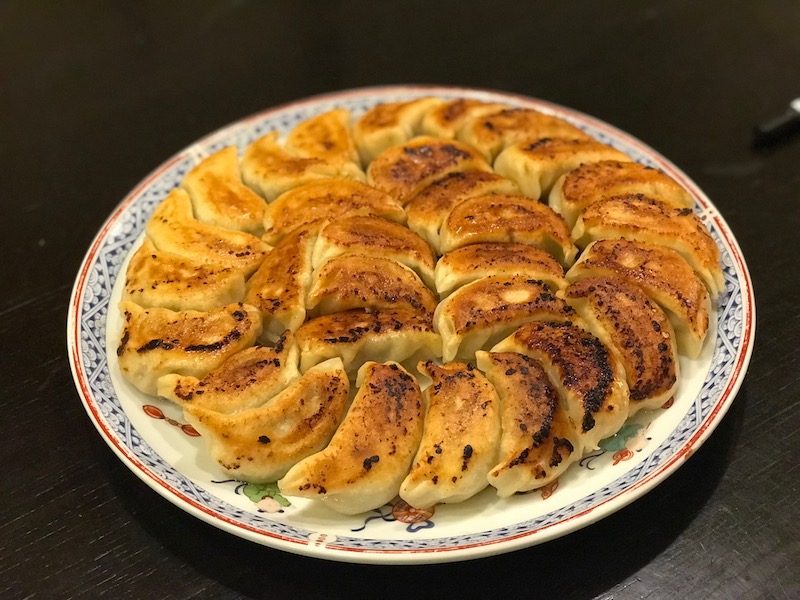 Crispy GYOZA (dumpling from scratch) &amp; DASHIMAKI TAMAGO (Japanese ...