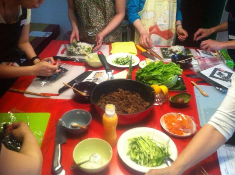 Seasonal vegetables okonomiyaki, plenty of vegetables, miso soup,