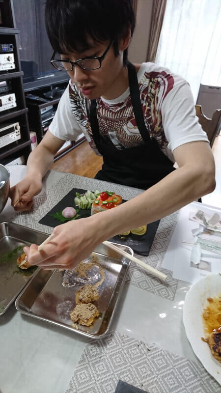 Colorful Oshi Sushi cooking near character's forest ...
