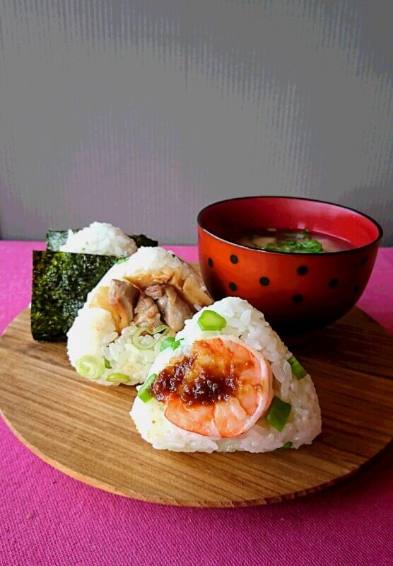 Omusubi（rice ball)、Miso soup,Local Green Tea | Kagawa Cooking Class ...