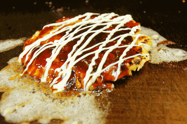Okonomiyaki Cooking