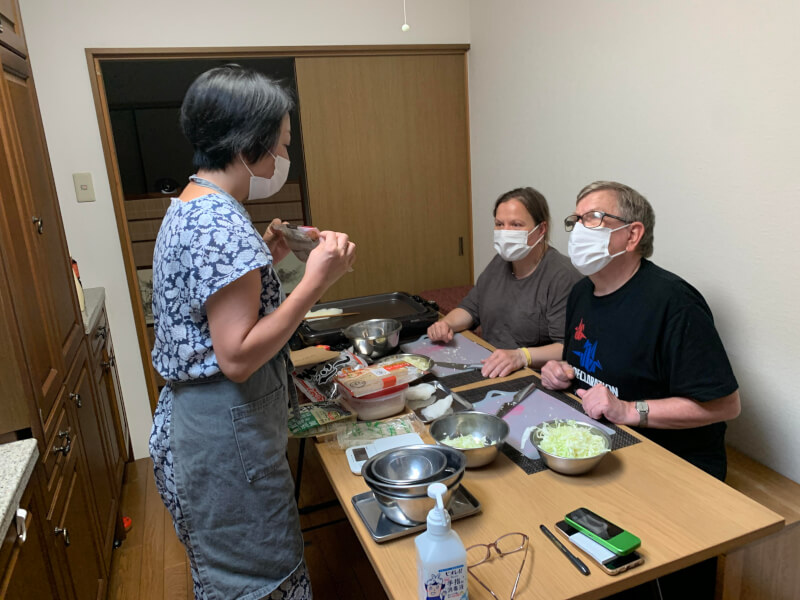 Okonomiyaki Cooking in Kyoto with Local chef