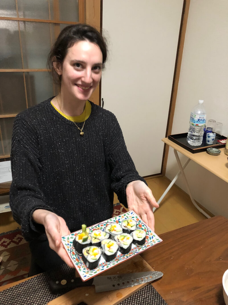  Rolled Sushi Making from local teacher