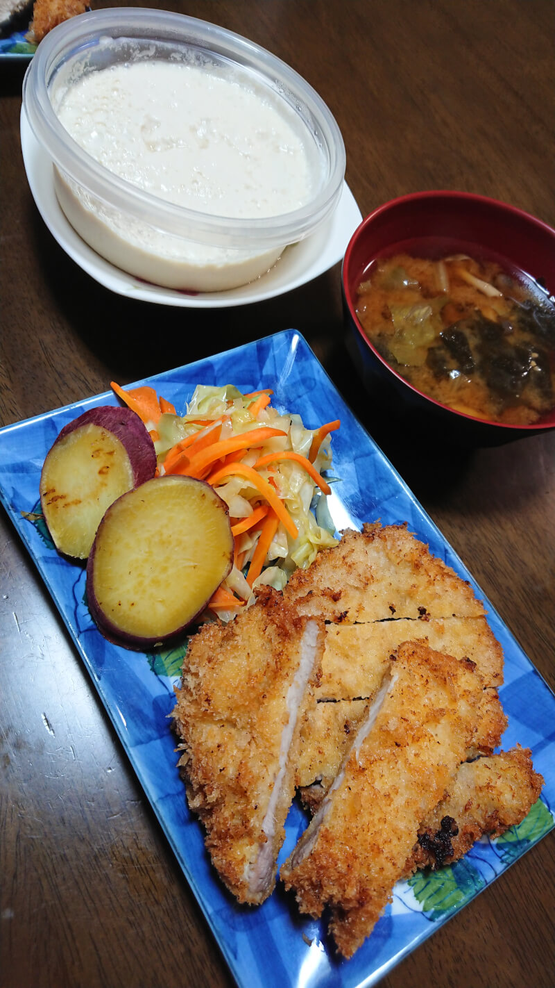 Tonkatsu or Tempura and miso soup