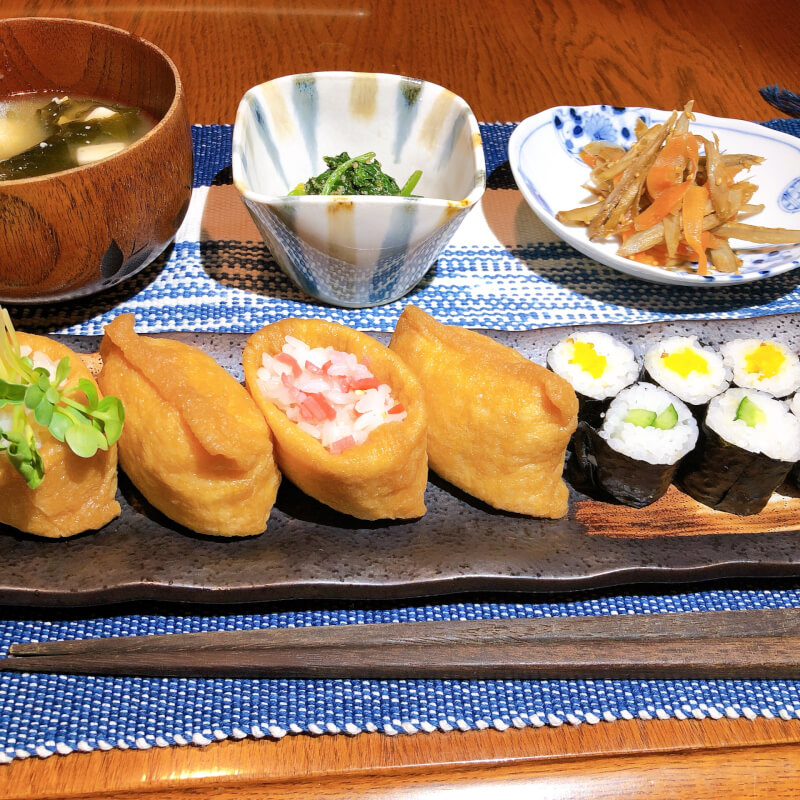 Inari-zushi (sushi pocket) course 