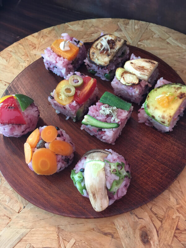 Organic Vegan Temari and Kata Sushi Class 