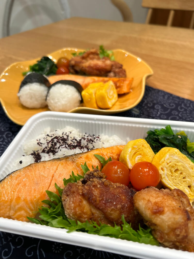 Japanese Salmon Bento box
