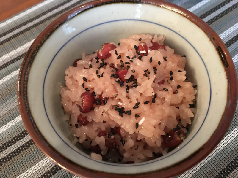 Cook Japanese traditional celebration dish Red rice!!