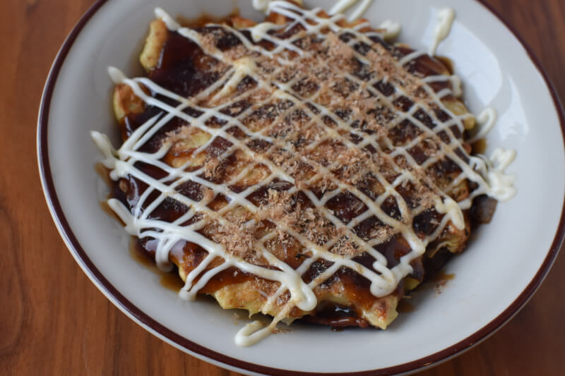 Fluffy Okonomiyaki made from scratch
