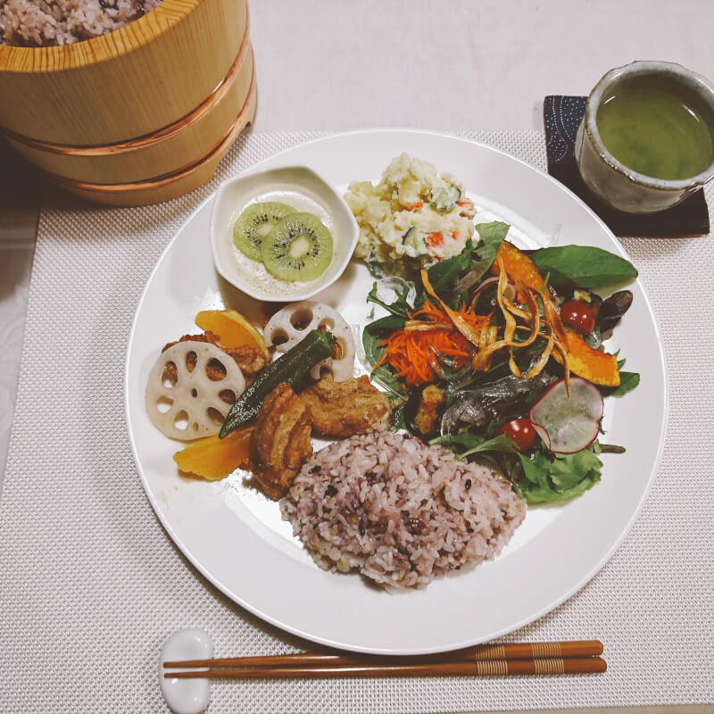 Plant-Based Meal for vegetarian and vegan with Japanese Ingredients 