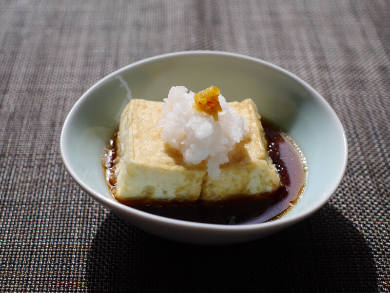 //Online cooking class// Agedashi-dofu and macha pudding for vegans and vegetarians