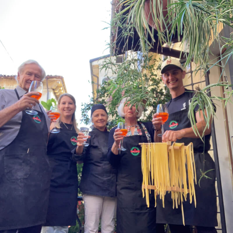 Drinking Aperol Spritz outside
