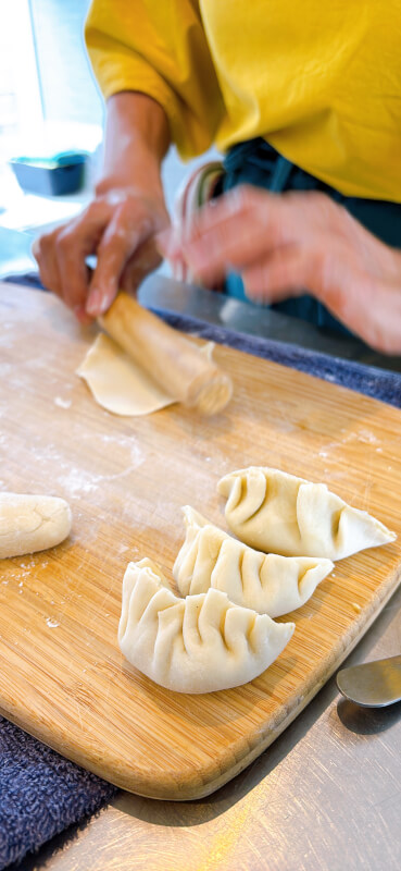 Handmade gyoza