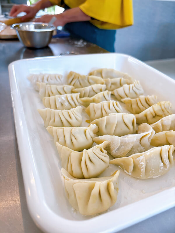 Handmade gyoza