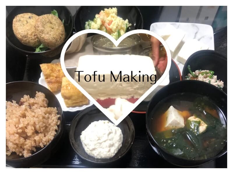Study about Tofu, Tofu Making &  Shojin (vegan oriental) Dishes 