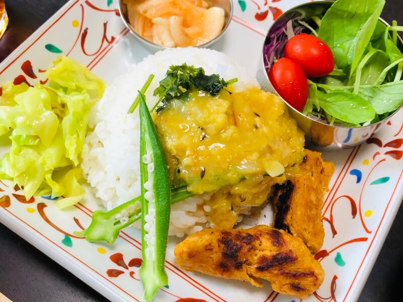 Japanese home cooking vegan curry rice