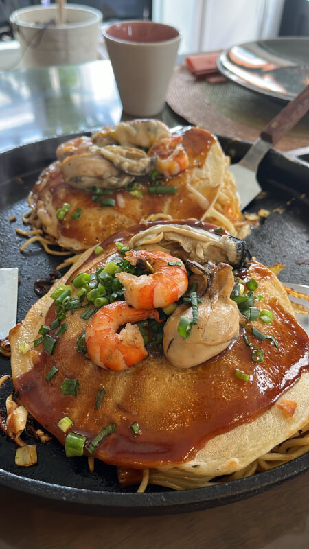 Okonomiyaki at home