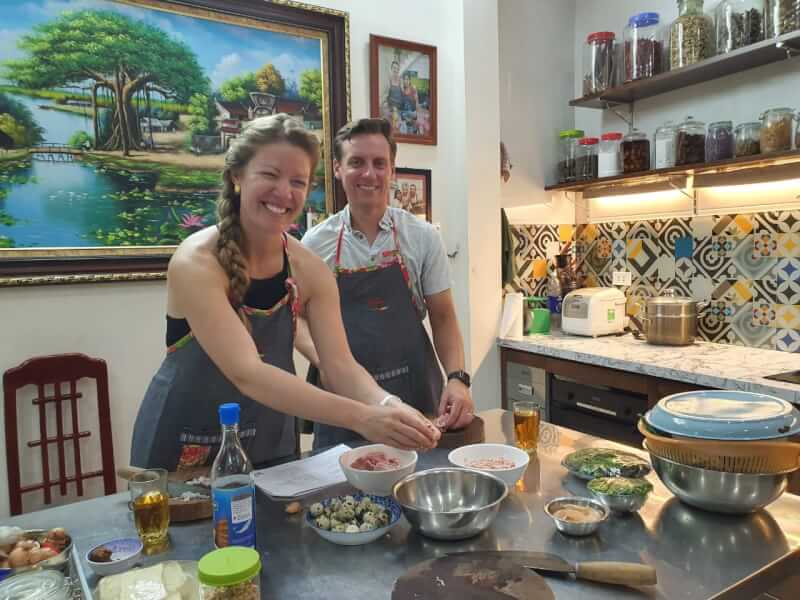 Culinary Adventure with Chef Duyen: Market Exploration and Hands-On Cooking Experience in Hanoi