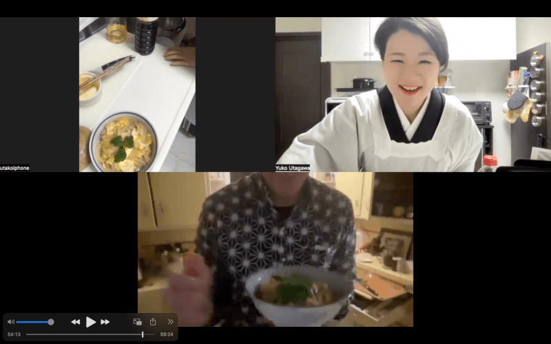 Private Online class: Japanese home-style Two color rice bowl /Utako's cooking