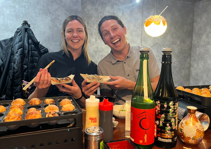 Osaka Takoyaki Experience with Sake Tasting 